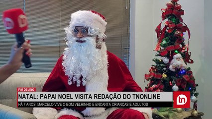Feliz Natal: Papai Noel visita redação do TNOnline