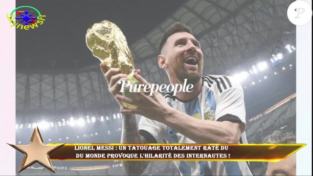 Lionel Messi : Un tatouage totalement raté du du monde provoque l'hilarité des internautes !