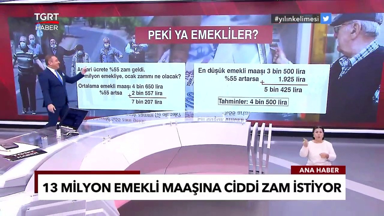 Emeklinin Gözü Kulağı Yapılacak Zam Oranında, Asgari Ücret Artışından Faydalanabilecekler mi? - TGRT