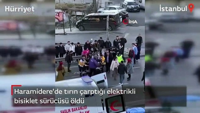 Tırın çarptığı elektrikli bisiklet sürücüsü öldü