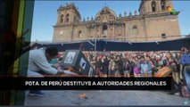 teleSUR Noticias 11:30 26-12: Pdta. de Perú destituye a autoridades regionales