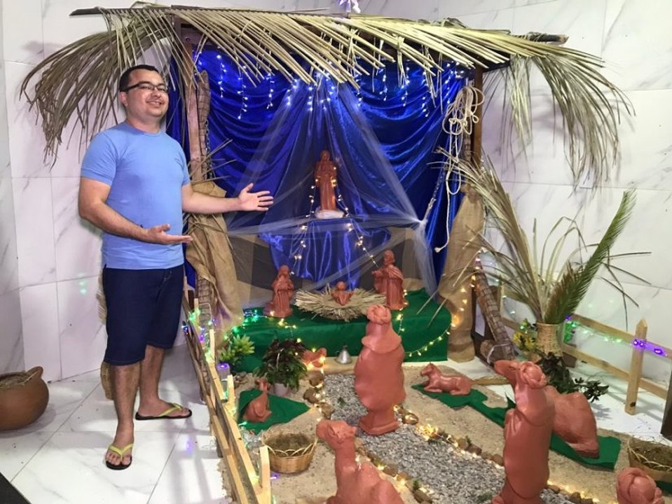 Natal da Vila Santo Antônio, em Sousa, tem presépio permanente, música ao vivo e reflexões cristãs