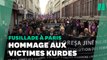 Fusillade à Paris : une marche blanche en hommage aux victimes kurdes