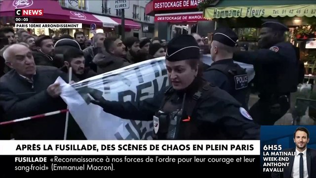 Fusillade à Paris - Regardez le moment précis où la manifestation a dégénéré, hier en fin d'après-midi, provoquant des affrontements avec les forces de l'ordre
