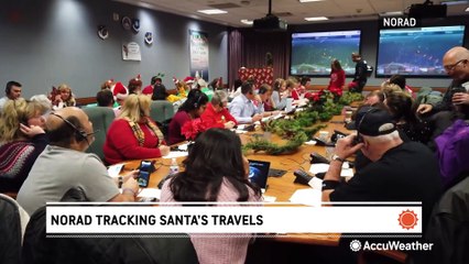 How does NORAD track Santa's trip around the world every year?