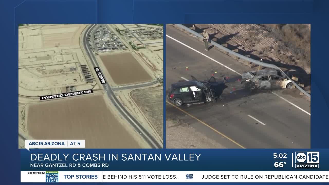 Two dead, one injured after crossover crash in San Tan Valley