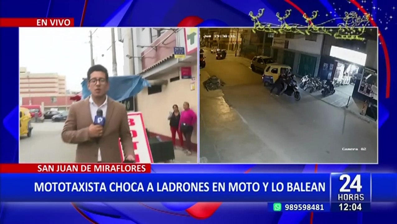 SJM: conductor de mototaxi chocó a ladrones que intentaban huir tras robar, pero lo balearon