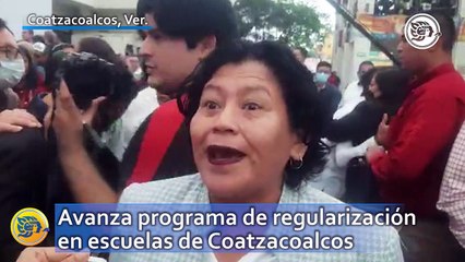 Avanza programa de regularización en escuelas de Coatzacoalcos