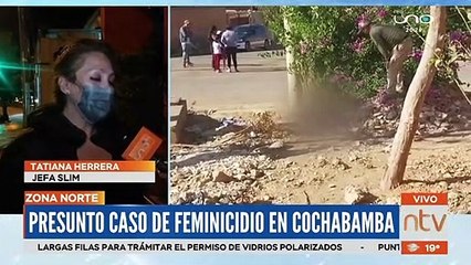 Presunto caso de feminicidio en Cochabamba