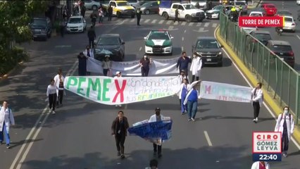 “Pemex nos robó la Navidad” Médicos volvieron a protestar en CDMX