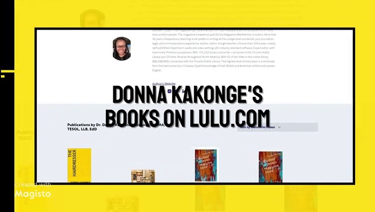 Donna Kakonge's Books - A Biography
