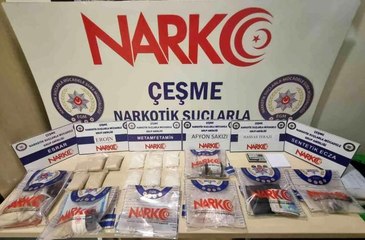 Çeşme'de evlerinde uyuşturucu ele geçirilen 2 zanlı tutuklandı