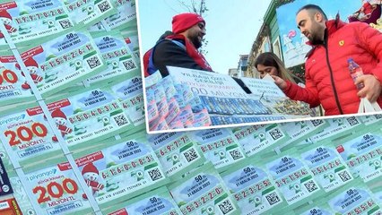 200 milyon liralık büyük ikramiye için Kadıköy’de gezici bayilere yoğun ilgi