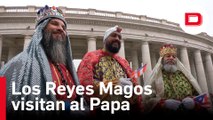 Los Reyes Magos aterrizaron en el Vaticano para asistir a la audiencia general del Papa Francisco