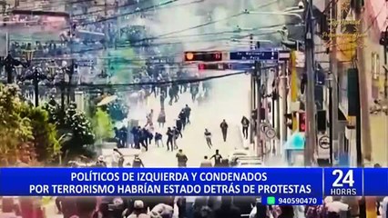 Dina Boluarte acusa a la izquierda de azuzar a la población y promover "vandalismo"