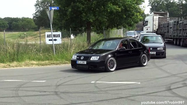 Crazy Sleeper Accelerations after carshow 400HP Bora R28 Compressor - 650HP Golf 3 VR6 Turbo