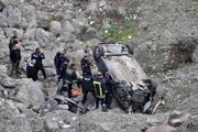 30 metreden baraj yatağına uçan otomobil sabah fark edildi: 1 ölü