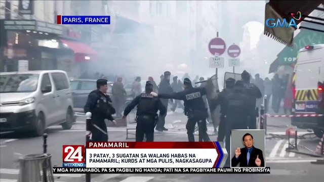 3 patay, 3 sugatan sa walang habas na pamamaril; kurds at mga pulis, nagkasagupa | 24 Oras Weekend