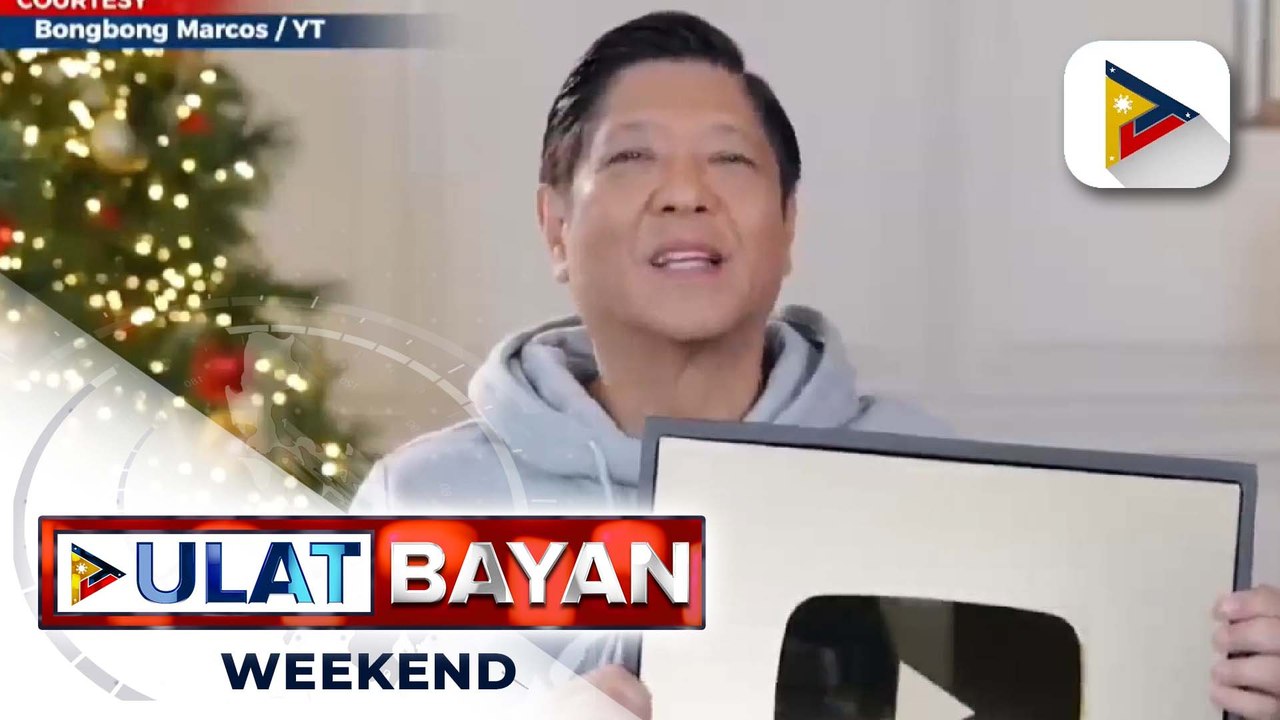 Pres. Ferdinand R. Marcos Jr., tumanggap ng YouTube Gold Play Button