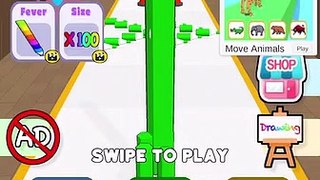 Crayon Rush 3D _- All Levels Gameplay Android,ios (Levels 293-295)