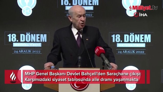MHP Genel Başkanı Bahçeli: Karşımızdaki siyaset tablosunda aile dramı yaşanmakta