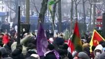 Parisians and police clash at rally in response to deadly Paris shooting