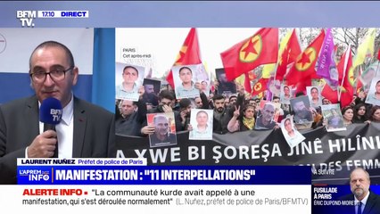Rassemblement en soutien à la communauté kurde: 31 blessés légers parmi les forces de l'ordre, 1 blessé côté manifestants