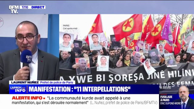 Rassemblement en soutien à la communauté kurde: 31 blessés légers parmi les forces de l'ordre, 1 blessé côté manifestants