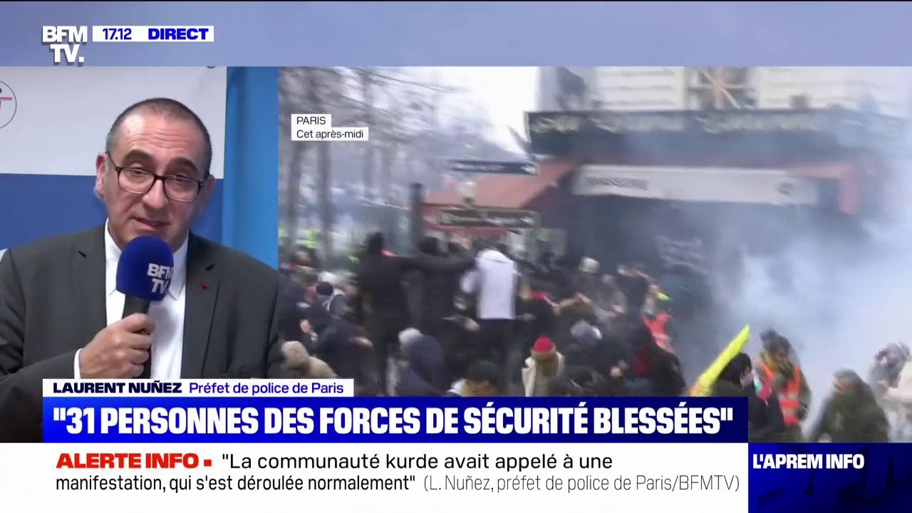 Communauté kurde: "Je les ai reçus, je leur ai exprimé toutes les condoléances de l'État français vis-à-vis de la communauté kurde", affirme Laurent Nuñez
