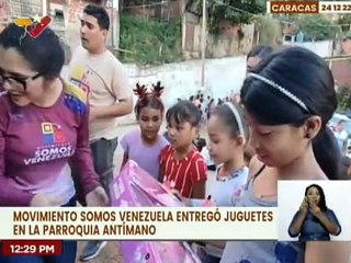 Movimiento Somos Venezuela se suma a la entrega de juguetes en la comunidad El Cardón pqa. Antímano