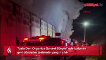Tuzla'da geri dönüşüm tesisindeki yangın kontrol altına alındı