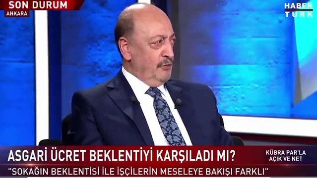 Çalışma ve Sosyal Güvenlik Bakanı Vedat Bilgin'den asgari ücret itirafı