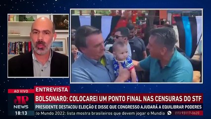 Bolsonaro promete ponto final nas censuras impostas pelo STF, se for reeleito
