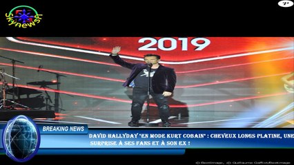 David Hallyday "en mode Kurt Cobain" : Cheveux longs platine, une  surprise à ses fans et à son ex !