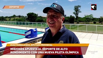 Misiones apuesta al deporte de alto rendimiento con una nueva pileta olímpica