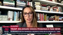 Trump celebra resultado de Bolsonaro na eleição: 'Venceu pesquisas e as fake news'