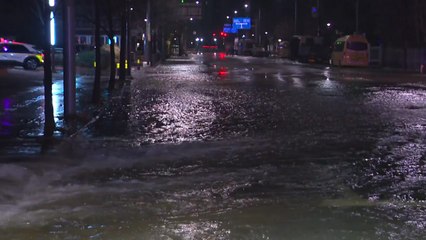 상수도관 터져 '물바다'...화재 잇따라 / YTN