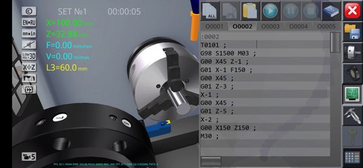 Tour CNC Face Turning