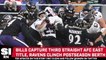 Bills Capture Third Straight AFC East Title, Ravens Secure Playoff Berth