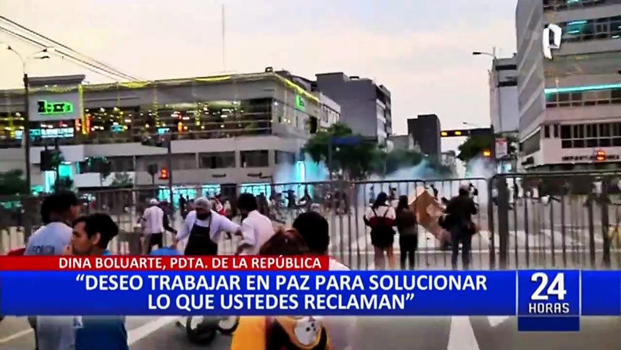 Dina Boluarte: "¿Cómo podemos trabajar en mitad de la violencia? No podemos generar el caos"