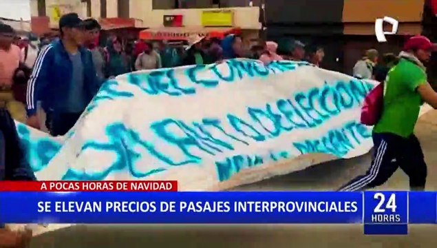 Por Navidad se elevan precios de pasajes interprovinciales