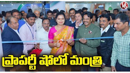 AP Minister Vidadala Rajini Launches Credai Property Show In Vishaka _ V6 News (1)