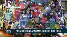 Mahasiswa Universitas Ciputra Surabaya Kreasikan Pohon Natal dari 1.000 Koleksi Buku!