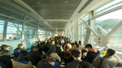 Gürcistan'a açılan Sarp Sınır Kapısı'nda yılbaşı yoğunluğu