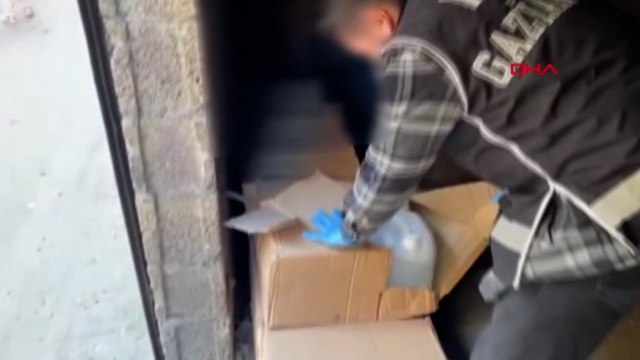 Gaziantep'te 350 litre etil alkol ele geçti