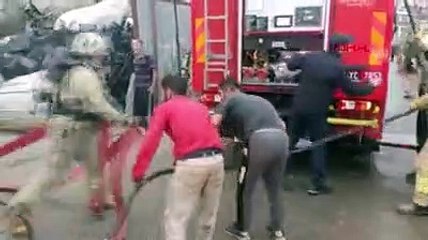 İstanbul'da işçilerin kaldığı konteynerde yangın