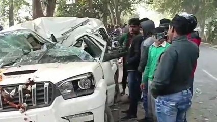 सीतापुर: सड़क हादसे में एक मौत, एक की हालत गंभीर