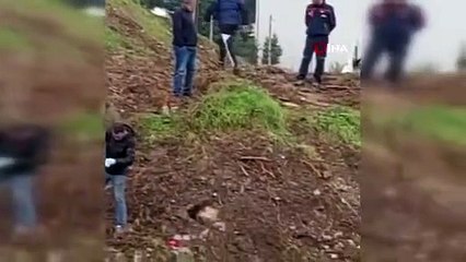 Dere bembeyaz aktı, ekipler bölgeyi inceliyor