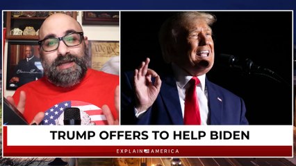 Donald Trump Stuns - Offers To Help Joe Biden