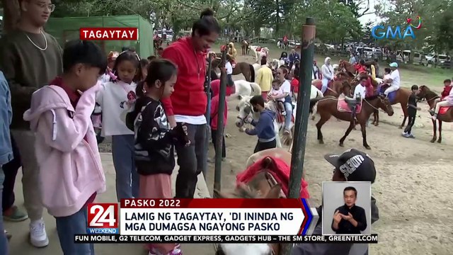 Lamig ng Tagaytay, 'di ininda ng mga dumagsa ngayong pasko | 24 Oras Weekend